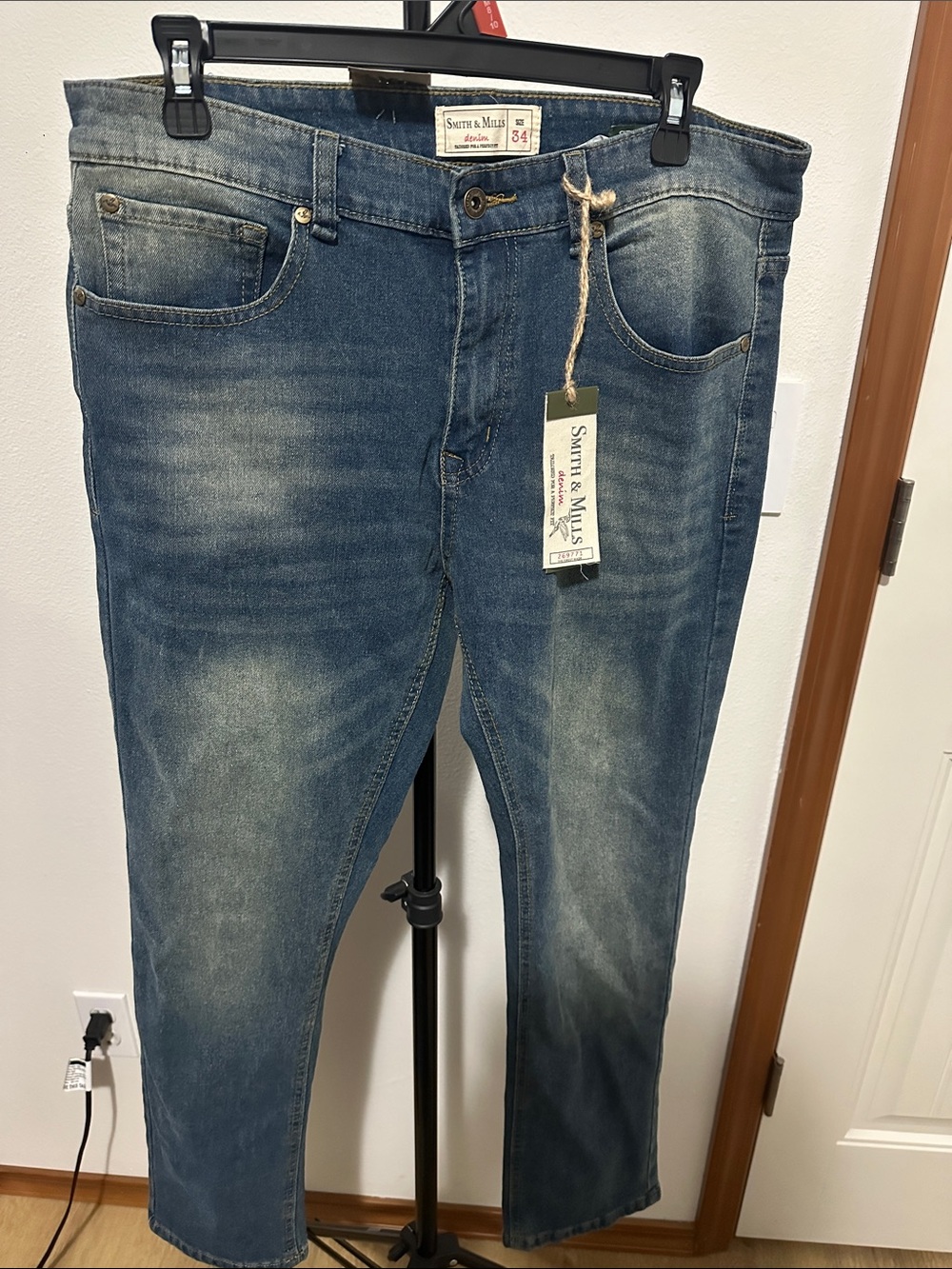 Men’s Smith & Mills Blue Washed Jeans size 34x30